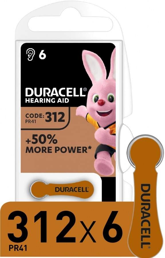   DURACELL ZA312-6BL 